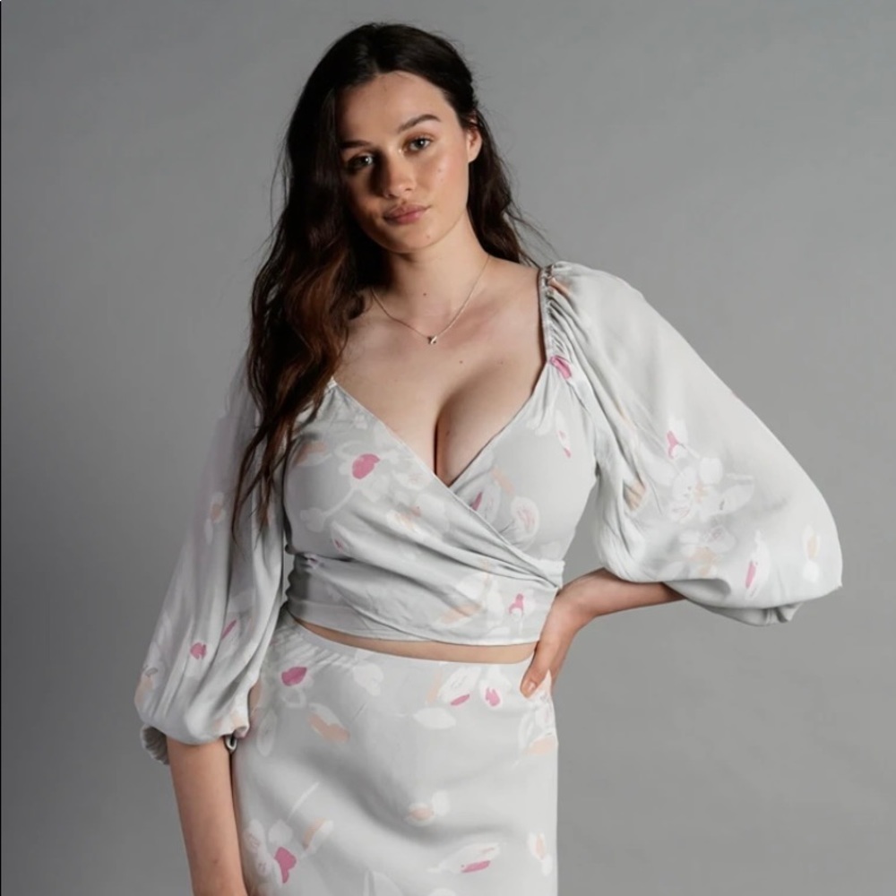 Latest Scoop! -  Wrap Crop Top